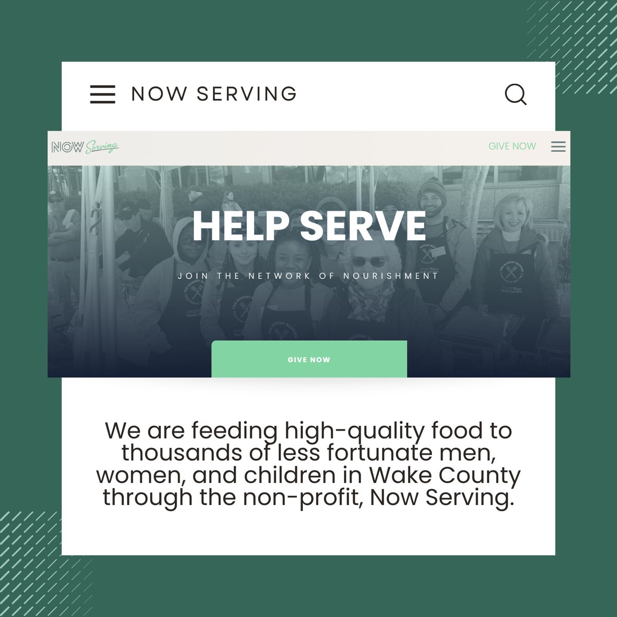 TheFlytesGuy's tweet photo. Success isn’t just about growth—it’s about giving back. 🌍 That’s why CEO Jason Johnson proudly supports Now Serving, an organization dedicated to feeding thousands of less fortunate men, women, and children in Wake County. https://t.co/YCUyDaqJBQ