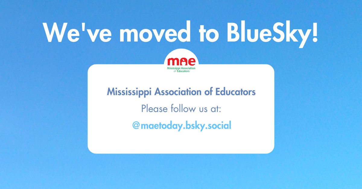 Mississippi Association of Educators tweet media