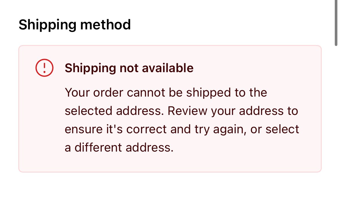 Sam_LM_'s tweet photo. @stereophonics Thanks, but I’m still getting the message that shipping isn’t possible to Australia when I go to checkout ☹️ https://t.co/GgWGDVLuvK