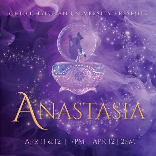 Tickets are now on sale for Anastasia - April 11th &amp; 12th!

Reserve your seats today ! 
ohiochristian.edu/anastasia
