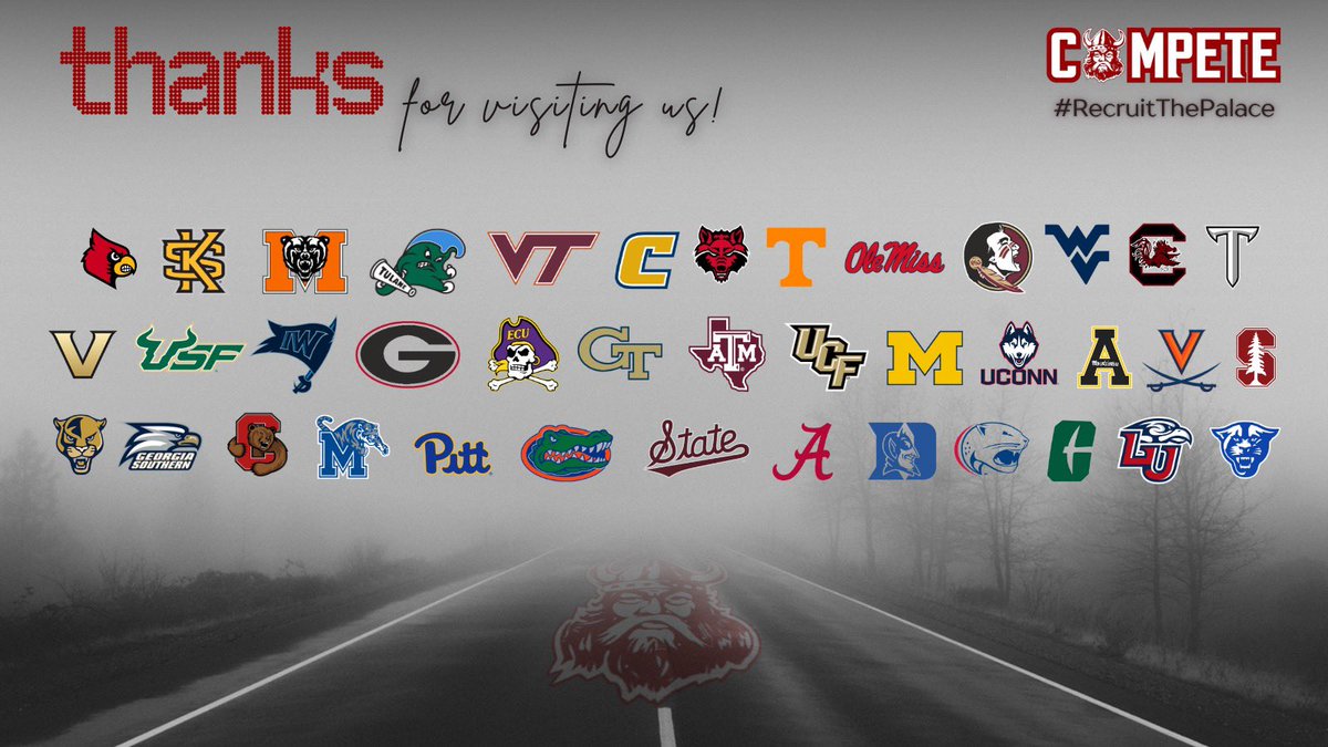Thank you to those who stopped by during this Recruiting period!  We look forward to this Spring! #RecruitThePalace
