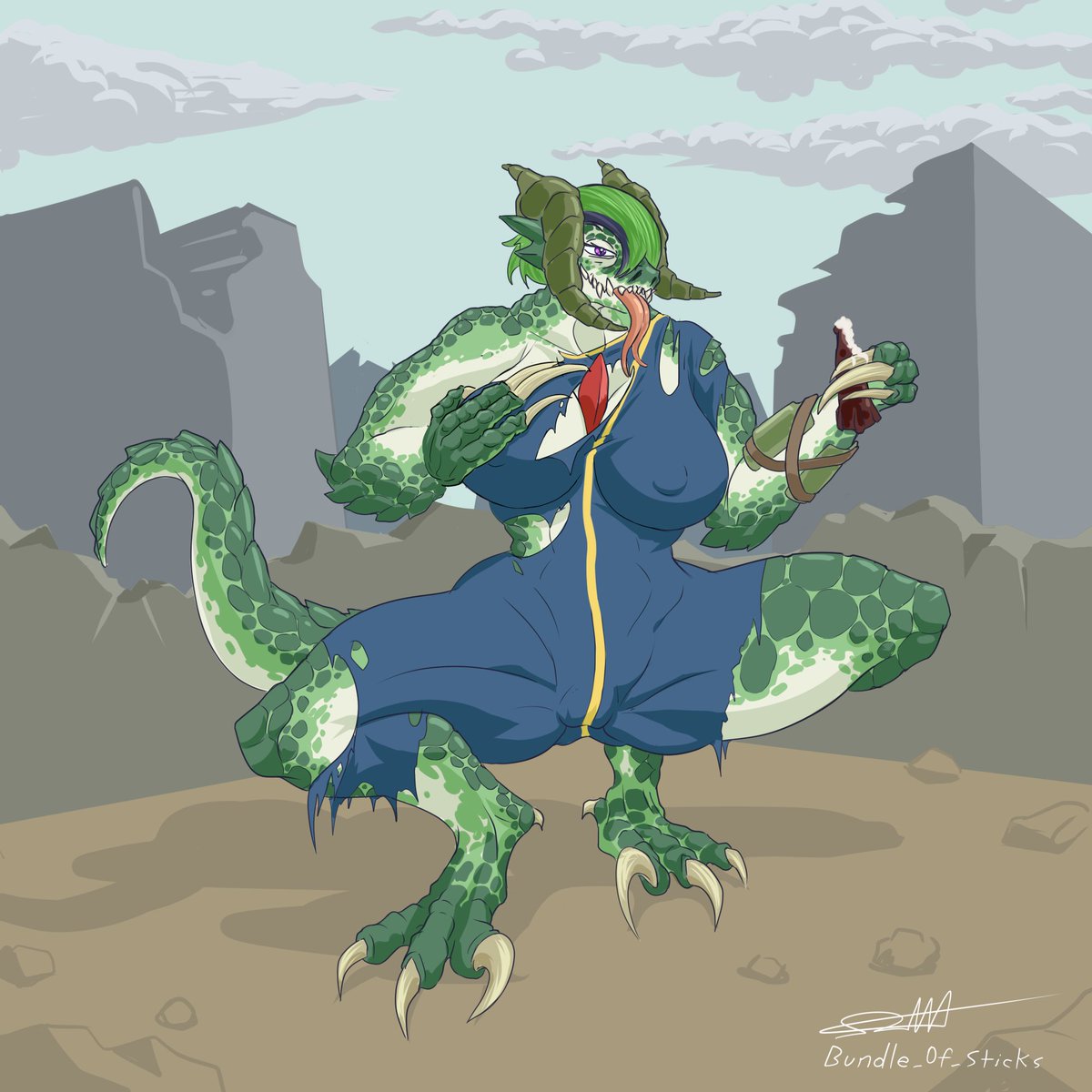 BundleOfSticks2021 (Commissions open) (@bosticks2k21) on Twitter photo A commission from <a href="/AriTheGardevoir/">Ari Achaea</a> of an #hybrid Ari.
#Deathclaw #Fallout #Vaultsuit #Pipboy #nukacola #Gardevoir #Pokemon #monstergirl
you can see the topless variant for as little for 1sd as well as my other exclusive works at my patreon:
patreon.com/posts/121222518 A commission from <a href="/AriTheGardevoir/">Ari Achaea</a> of an #hybrid Ari.
#Deathclaw #Fallout #Vaultsuit #Pipboy #nukacola #Gardevoir #Pokemon #monstergirl
you can see the topless variant for as little for 1sd as well as my other exclusive works at my patreon:
patreon.com/posts/121222518