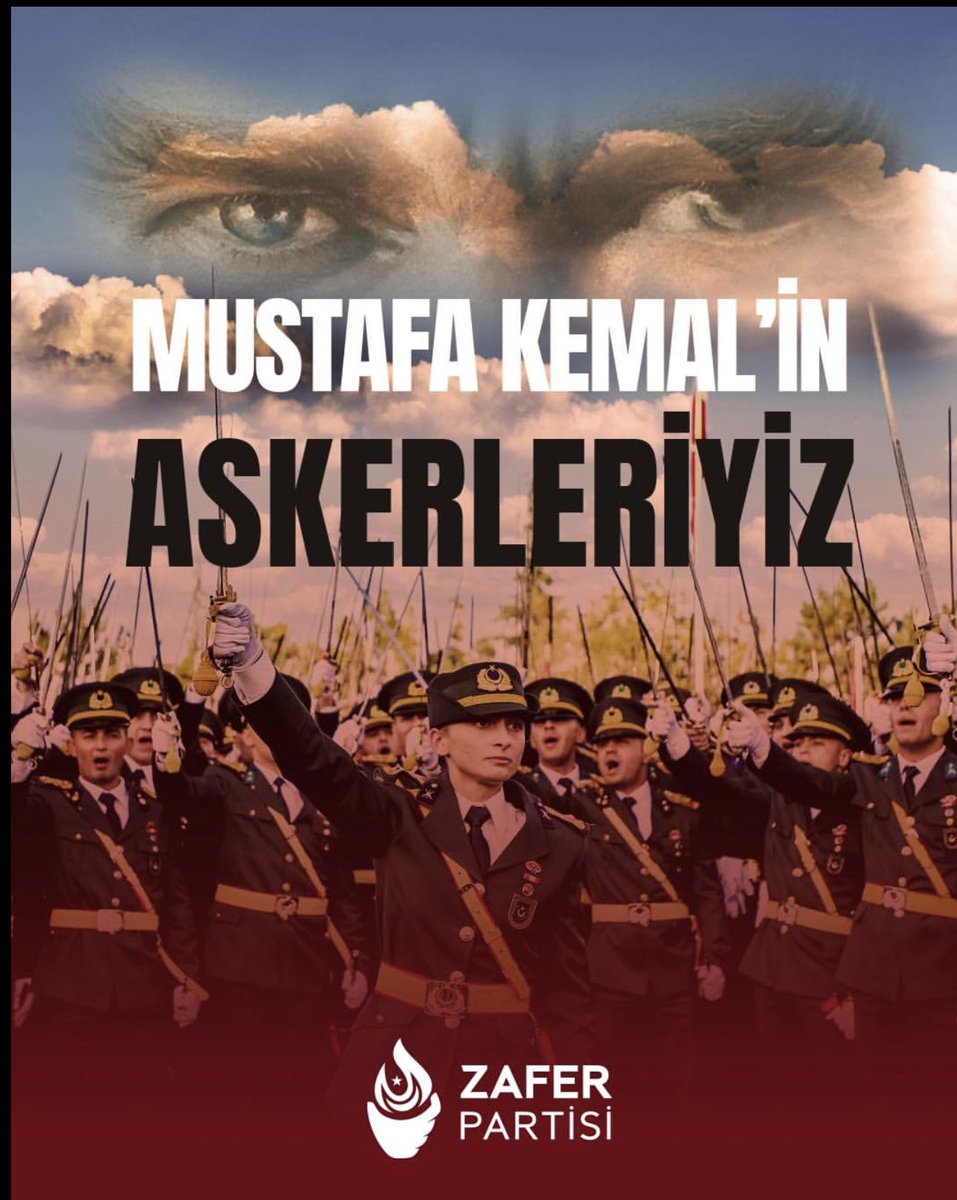 Biz, Atatürk’ün askerleriyiz.
Mücadele ruhumuzu da kararlılığımızı da Başkomutanımızdan aldık.
Gücümüzün yettiği kadar değil, ömrümüzün yettiği kadar!
Bu topraklardan Mustafa Kemal Atatürk’ü silemeyeceksiniz!
Bizim yaşımız genç, enerjimiz yüksek, azmimiz sonsuz!
Peki ya sizin ?⏳