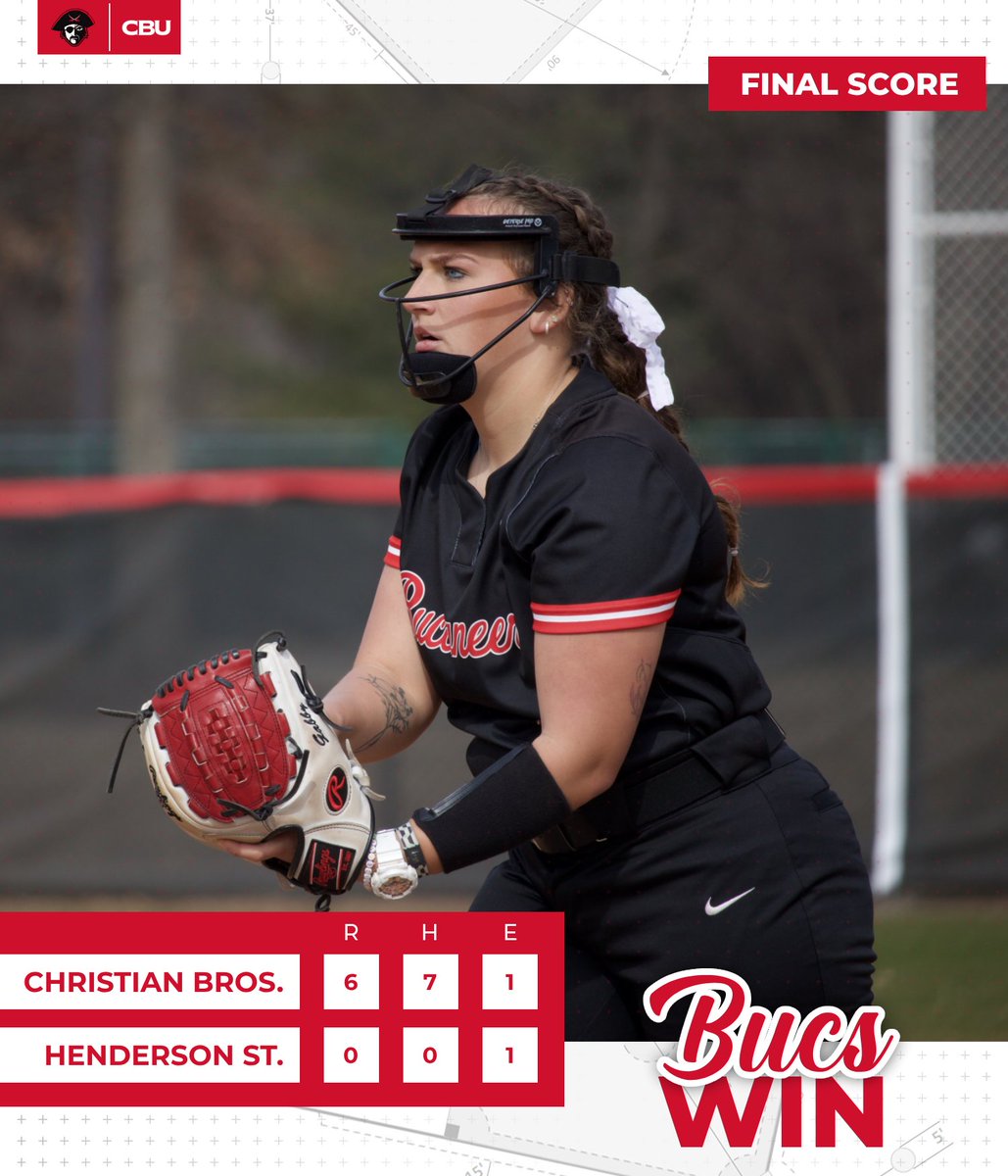 🥎 | FINAL: CBU 6, HSU 0

Gabby Dickerson tossed a no-hitter! 😲

🔴 A. Williamson: 2-3, 2B, 2 RBI, 1 R
⚫️ M. Beeson: 2-3, 2 R
🔴 G. Dickerson: 7.0 IP, 0 H, 6 SO

#GoBucs 🏴‍☠️