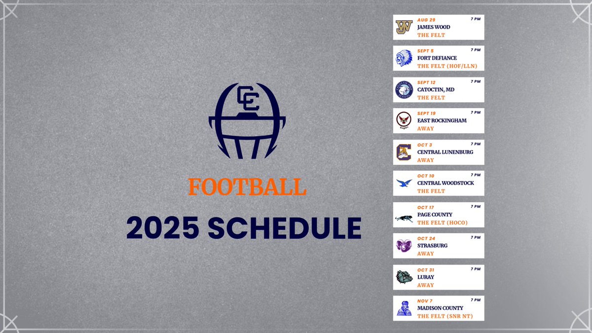 2025 SCHEDULE RELEASED