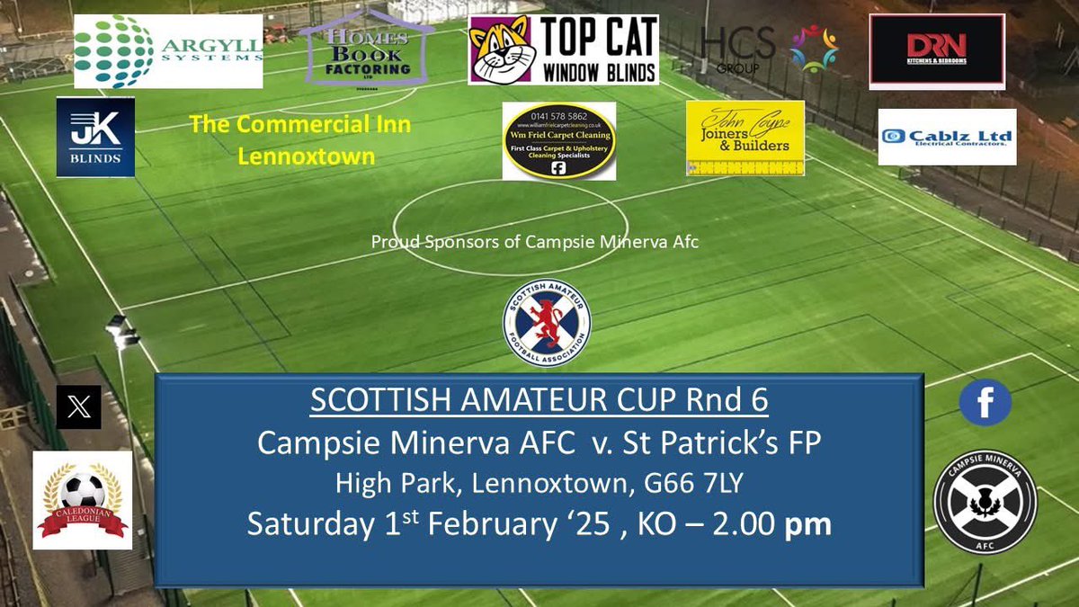 Campsie Minerva AFC (@campsieminerva) on Twitter photo Back in action in the scottish cup against <a href="/stpatricksfpfc/">St Patrick's FP FC</a> if your about get along show your support <a href="/CaledonianAFA/">CaledonianLeague</a> Back in action in the scottish cup against <a href="/stpatricksfpfc/">St Patrick's FP FC</a> if your about get along show your support <a href="/CaledonianAFA/">CaledonianLeague</a>