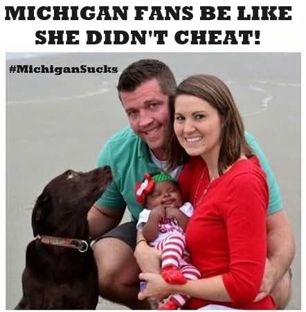 MichiganSucks8's tweet photo. Nothing to see here, everything is fine! 👀 🐕 #cheaters #dogsknowbest #NCAA #violations #sanctions #scandal #SpyGate #michiganman #MichiganCulture #MichiganSucks https://t.co/FkyLlXJGqM