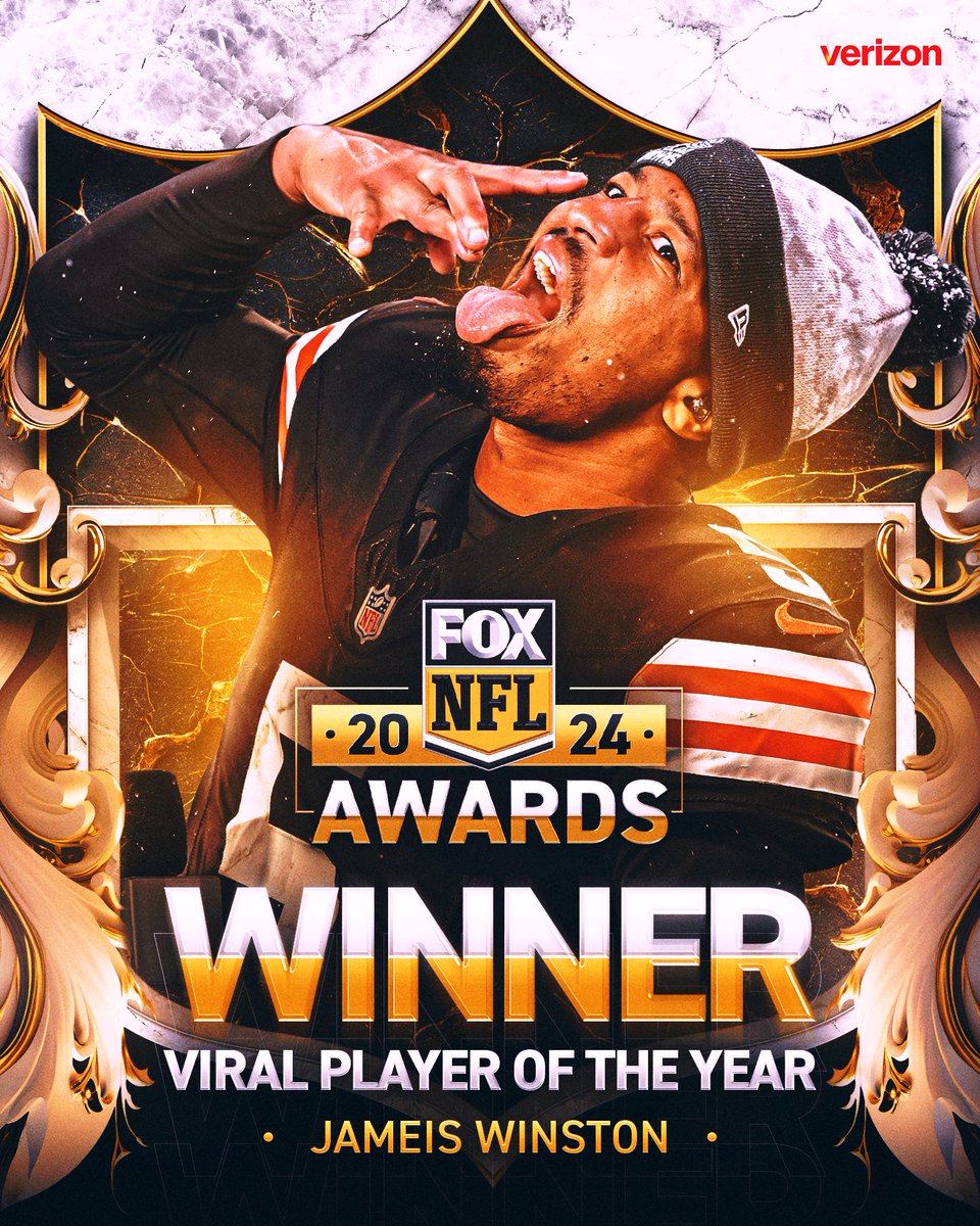 NFL on FOX Podcast (@nflonfoxpod) on Twitter photo IT'S UNANIMOUS! 🏆
Your 2024 Viral Player of the Year is <a href="/Browns/">Cleveland Browns</a>' QB <a href="/Jaboowins/">Jameis Winston</a>, as voted on by NFL on FOX fans! 🔥🤣 IT'S UNANIMOUS! 🏆
Your 2024 Viral Player of the Year is <a href="/Browns/">Cleveland Browns</a>' QB <a href="/Jaboowins/">Jameis Winston</a>, as voted on by NFL on FOX fans! 🔥🤣