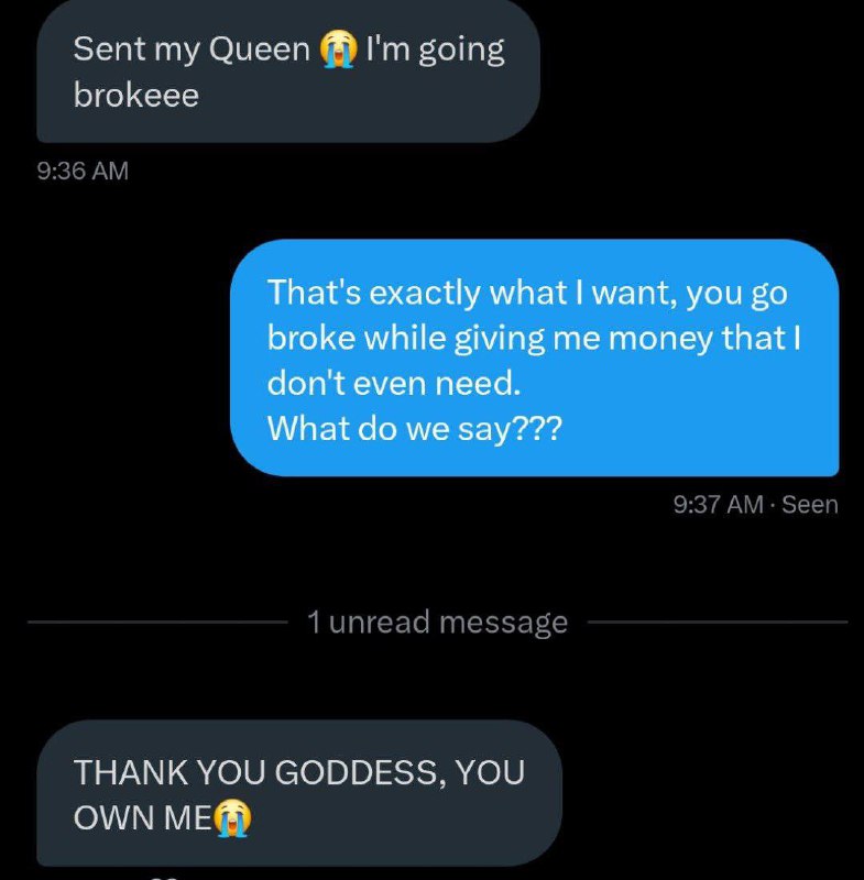 All i did was make him drop books on his balls, and everytime he flinches he should send 50$ 📷

Worst part ? 
I placed all the money on sportsbetting while on call with him HAHAHAHA 

I will literally waste your hard earned money right in front you, i dont give a fuck