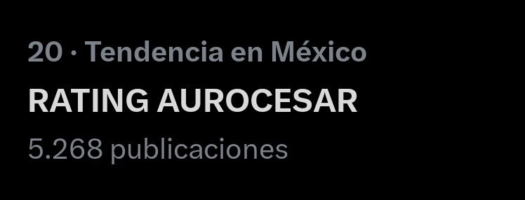 claunovelera's tweet image. Sin parar para no salirnos

RATING AUROCESAR