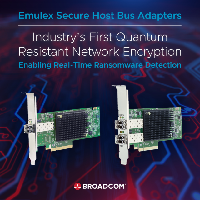 fixxxer's tweet photo. Industry-first Emulex Secure Fibre Channel Host Bus Adapters (HBAs) https://t.co/jOoxKZyYCN https://t.co/shOJvLphM7
