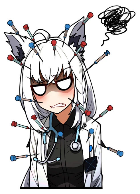 #Hololive#FWMCpix #絵フブキ FUWAMOCO!!!!!!( ) 
