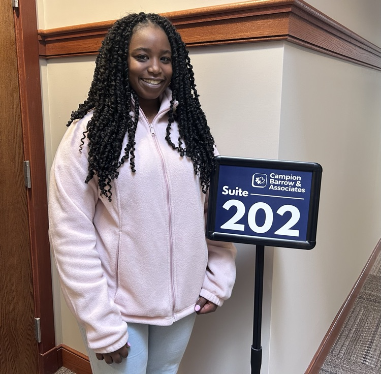 Thank you Campion, Barrow and Associates for a wonderful workplace learning internship this year for Selah during her senior year!