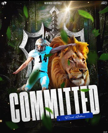 Fred Adler (@fredadler25) on Twitter photo I want to thank all the coaches who put their time and energy into my recruiting process. With that being said I am extremely proud and excited to announce my official commitment to <a href="/Widener_FB/">Widener Football</a>.
<a href="/MarcSaldana7/">Coach SaldaΓ±aπ΄ββ οΈ</a> <a href="/Coach_Barry/">Mike Barainyak, MBA.</a> @_CoachSye <a href="/EKrawczuk1/">Evan Krawczuk</a>
<a href="/Rustin_Football/">Rustin Football</a> <a href="/RustinStrength/">RustinStrength</a> I want to thank all the coaches who put their time and energy into my recruiting process. With that being said I am extremely proud and excited to announce my official commitment to <a href="/Widener_FB/">Widener Football</a>.
<a href="/MarcSaldana7/">Coach SaldaΓ±aπ΄ββ οΈ</a> <a href="/Coach_Barry/">Mike Barainyak, MBA.</a> @_CoachSye <a href="/EKrawczuk1/">Evan Krawczuk</a>
<a href="/Rustin_Football/">Rustin Football</a> <a href="/RustinStrength/">RustinStrength</a>