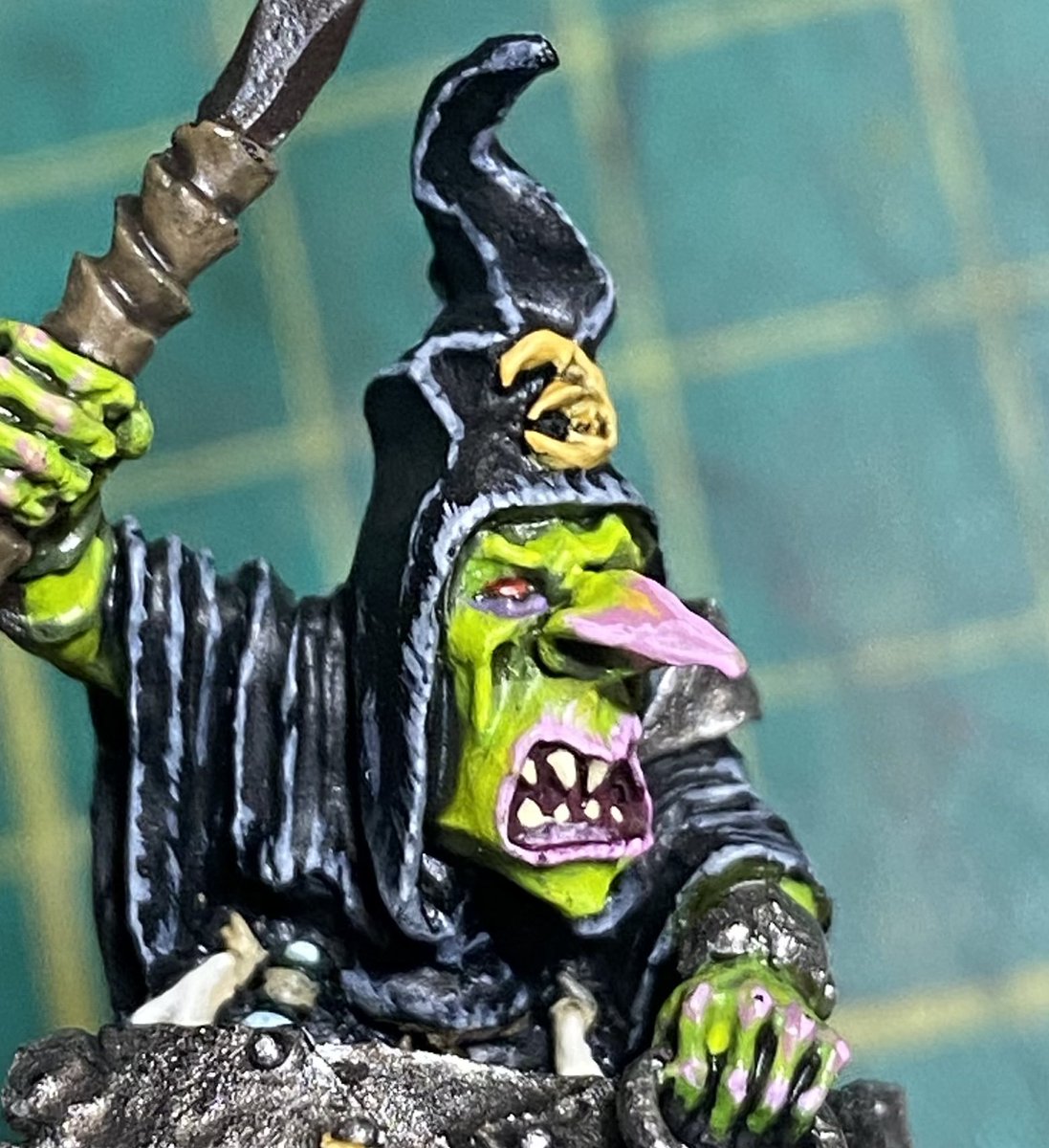 joshthepaintguy's tweet image. Got the goblin on the back of the squig almost done today 

#warhammer #theoldworld #orcs #WarhammerCommunity #Goblin #orcsandgoblins