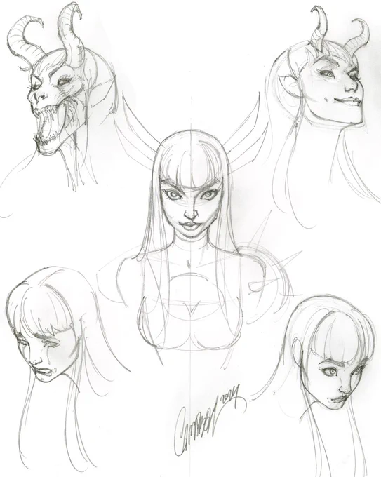 Here are a few process shots of the creation of my cover to #MAGIK # 4, from  , in comic shops this April.#jscottcampbell #marvel #marvel #marvelrivals #comicbookart #artprocess #ArtWIP #drawing 