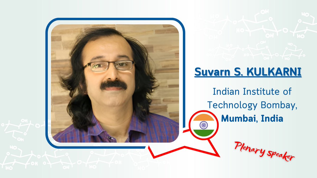 📢 We’re pleased to announce that  Suvarn S. KULKARNI will be joining us as a plenary speaker at #Eurocarb22.

👥 Discover his research and achievements:
chem.iitb.ac.in/~suvarn/

🔎 Find out more about the event at:
eurocarb2025.com