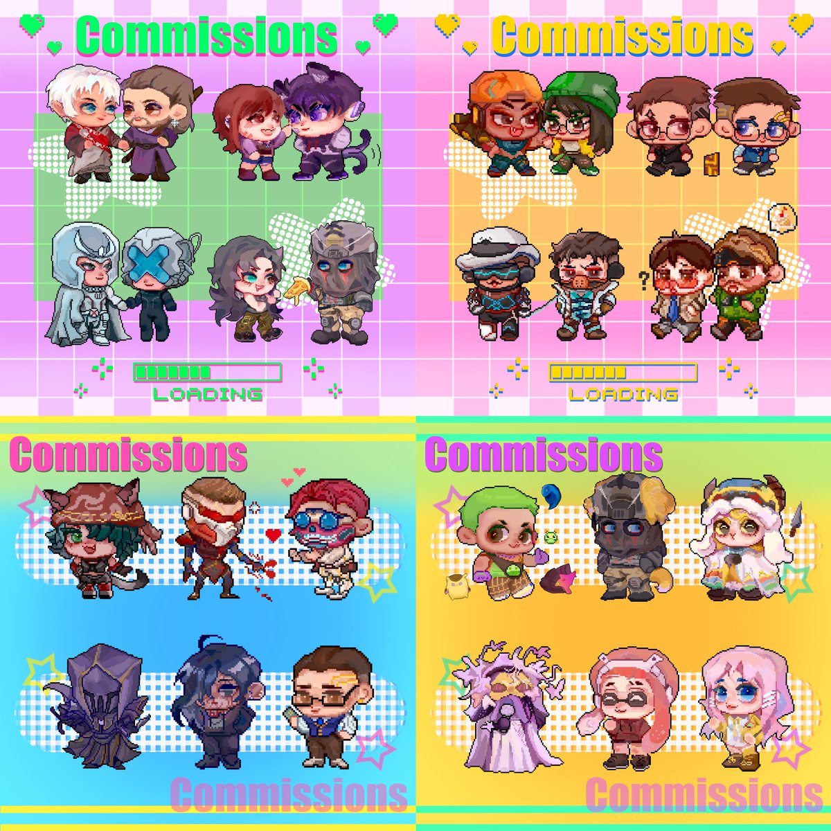 Trying to get the #VGenCode  I need 100 likes and 20 RTs...plz！！these are my commissions🤲❤️

Thank you for considering!!