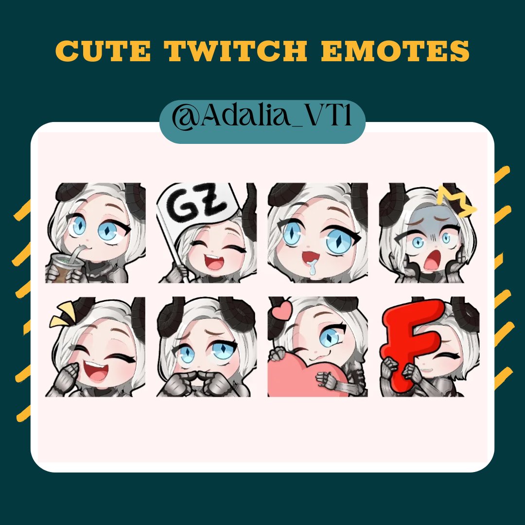 Just done these emotes for a client over discord! ^^
Feel free to hmu if you want yours too ^^ 🫶📷
#twitch #emotes #digitalarts #commissionopen #artistsontwitter