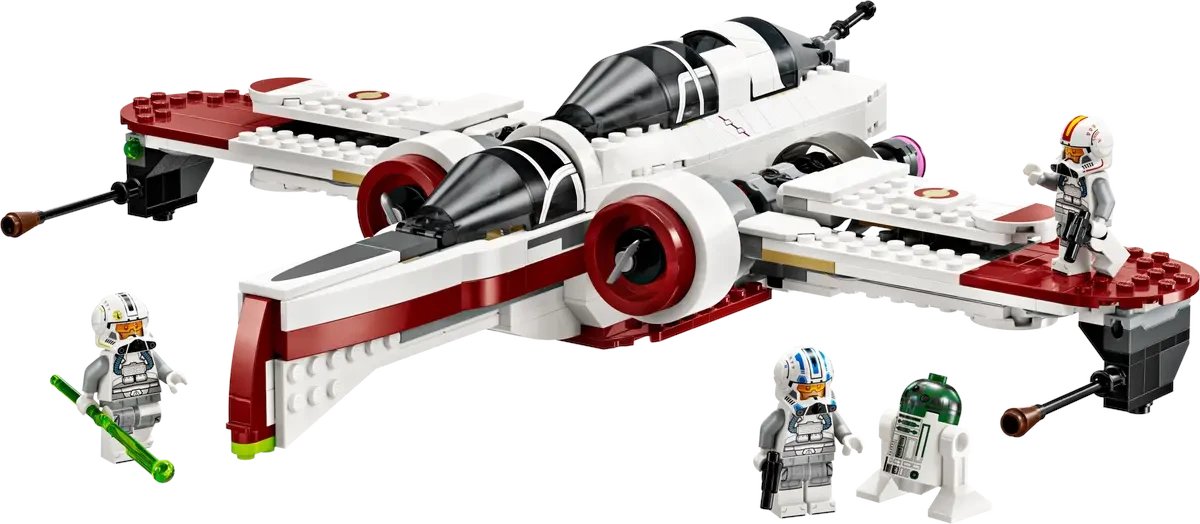 brickunited1's tweet image. The LEGO® STAR WARS™ ARC-170 Starfighter™ is your ticket to epic adventures. With 3 cockpits, adjustable wings, and 4 iconic characters, this 497-piece set is designed for Jedi masters aged 9 and up.  wix.to/OzBDcjI #StarWars #LEGO #BuildingFun