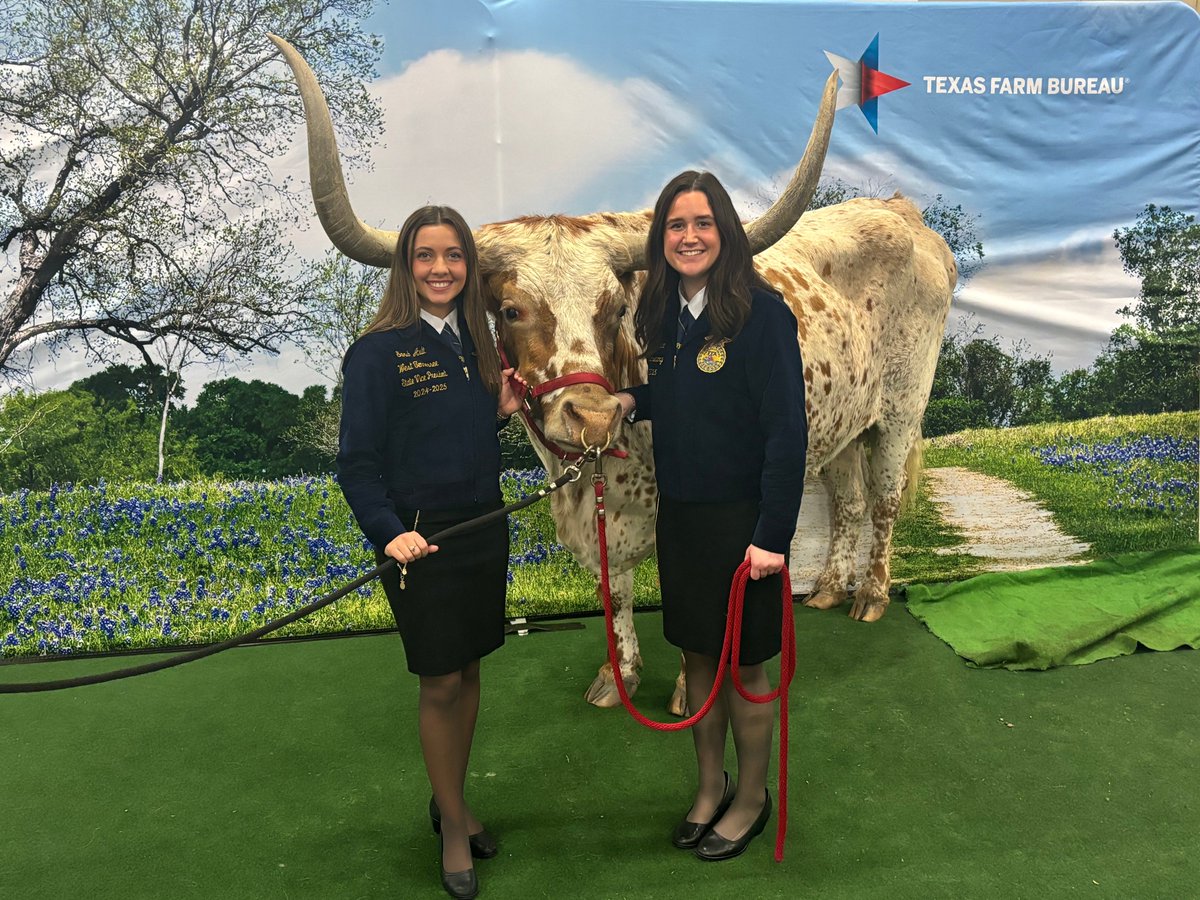 TNFFAFoundation's tweet photo. A big thank you to @TNFarmBureau for giving Shelbi Wallace and Sarah Ault the chance to attend @FarmBureau Convention in San Antonio, TX! With Step Up, Drive Forward as the theme, the convention was a powerful reminder of the importance of innovation and advocacy in ag. #AFBF25 https://t.co/7CfWdU6SOo
