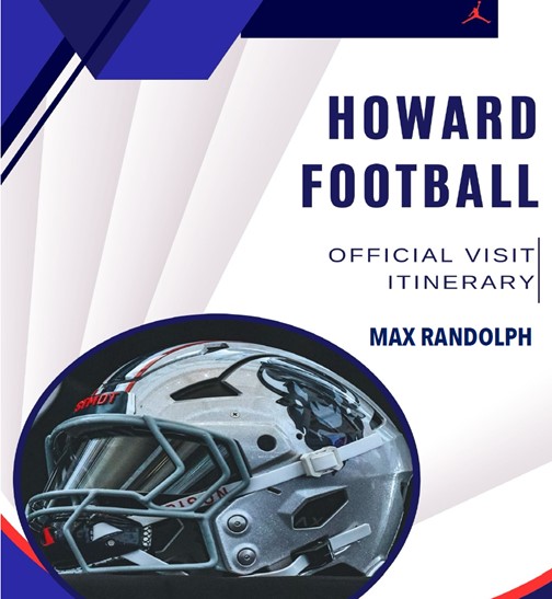 Max Randolph (@maxrandolph12) on Twitter photo Excited to be in DC for an Official Visit at Howard University! <a href="/HUBISONFOOTBALL/">HOWARD FOOTBALL</a> <a href="/coachnickgould/">Nicholas Gould</a> <a href="/CoachLScott70/">Larry Scott</a> <a href="/ArrittFrank/">Coach Frank Arritt</a> <a href="/CoachTroyTaylor/">Troy Taylor 🏈🙏</a> <a href="/JGrabeel1985/">Jacob Grabeel</a> <a href="/rjwindows/">RJ Windows</a> <a href="/JulienRandolph/">Julien Randolph</a> #GrindNowShineLater Excited to be in DC for an Official Visit at Howard University! <a href="/HUBISONFOOTBALL/">HOWARD FOOTBALL</a> <a href="/coachnickgould/">Nicholas Gould</a> <a href="/CoachLScott70/">Larry Scott</a> <a href="/ArrittFrank/">Coach Frank Arritt</a> <a href="/CoachTroyTaylor/">Troy Taylor 🏈🙏</a> <a href="/JGrabeel1985/">Jacob Grabeel</a> <a href="/rjwindows/">RJ Windows</a> <a href="/JulienRandolph/">Julien Randolph</a> #GrindNowShineLater