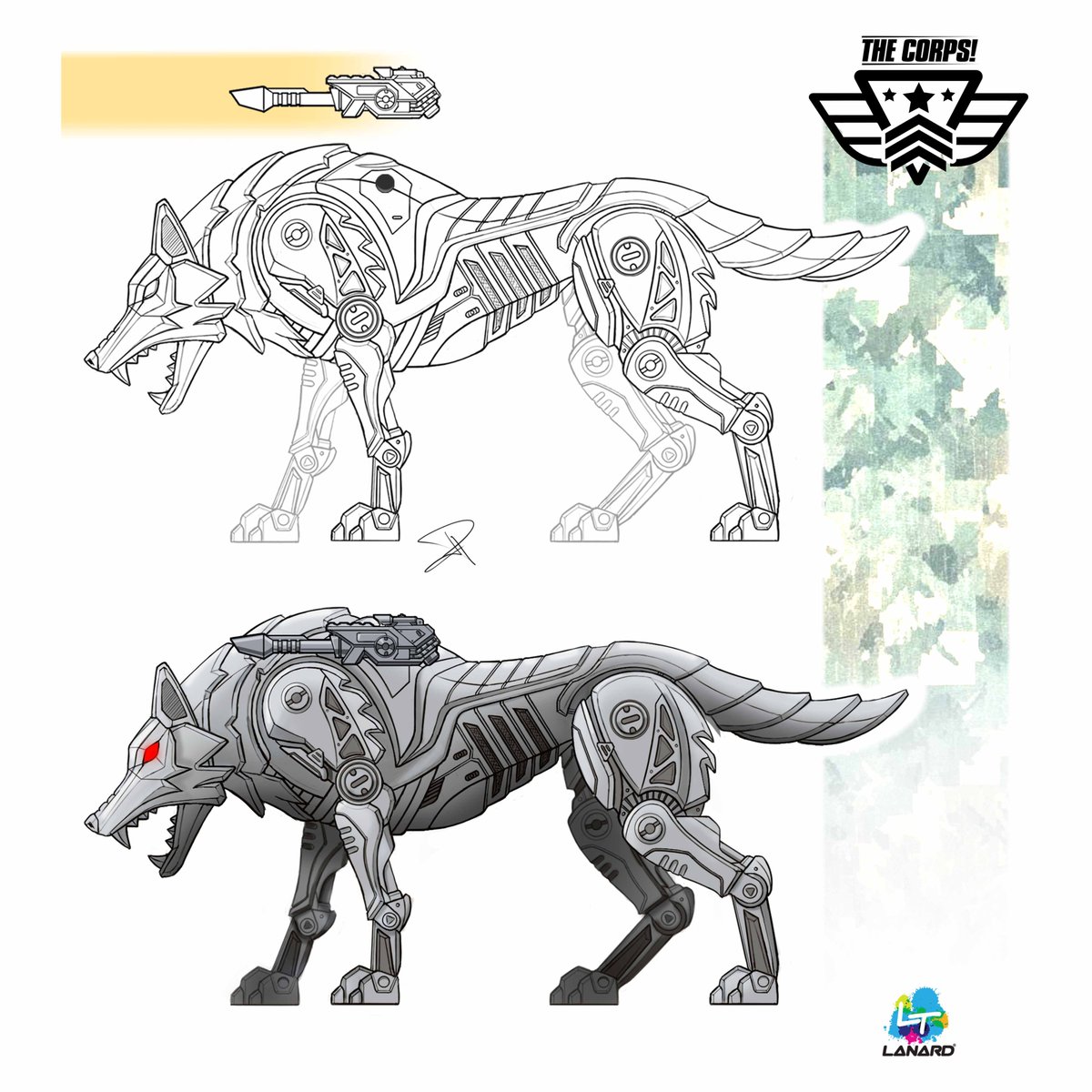 Lanard_toys's tweet photo. It's Fan Club Friday!! Dropping some more amazing design drawings of the Corps! Bio-Tek Force. These were designed by Jim Wleklinski. A total of 4 cyber creatures were produced? #cyber #creatures #robots #animals #fanclubfriday #thecorps #biotek @floodskers https://t.co/hAMd8SEjrA