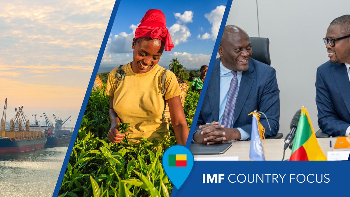 Le Bénin a fait preuve d'une résilience économique remarquable avec une croissance dépassant 6,5% ces dernières années malgré les défis mondiaux. Le Ministre <a href="/WadagniRomuald/">Romuald Wadagni</a> et le Chef de Mission FMI <a href="/Clonkeng/">Constant Lonkeng</a> expliquent l'impact des politiques efficaces. imf.org/fr/News/Articl…