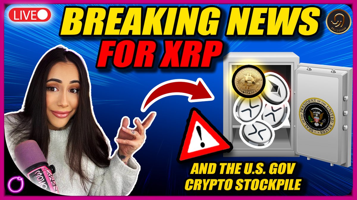 JOIN ME LIVE NOW TO DISCUSS...

Crypto things you might have missed:

-Breaking news for XRP and the U.S. government crypto stockpile 🇺🇸
-Prediction: 1 million dollar Bitcoin by January 2027
-Grayscale launches Dogecoin Trust
-<a href="/coinbase/">Coinbase 🛡️</a> to list Solana + HBAR futures
-Massive SUI