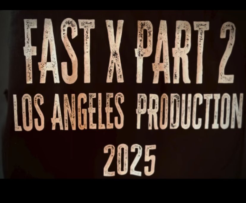 RxLLCvrter999's tweet image. From Vin Diesel’s video on IG , FAST X PART 2 production/ filming could start very soon.

#FastXPart2