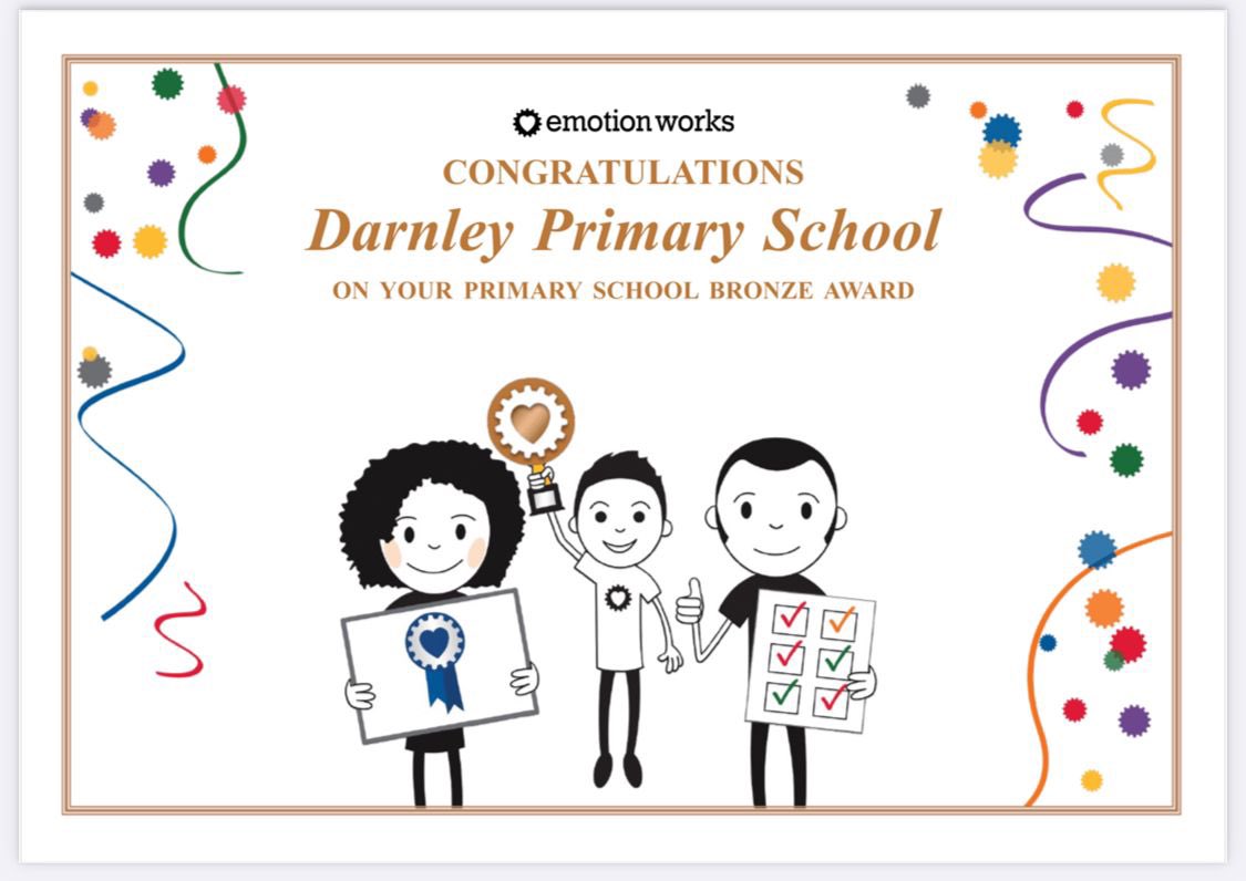 Darnley Primary and Visual Impairment Unit (@darnley_primary) on Twitter photo Our ❤️hearts are beating fast❤️ & we are 🟢jumping up and down🟢 because we are 🧡SO EXCITED🧡 to announce that we have achieved the <a href="/EmotionWorksCIC/">Emotion Works</a> Bronze Award! 🥉⚙️ A huge thank you & well done to all our wonderful staff & pupils for all their hard work! 👏🏻 🎉 #COGtastic Our ❤️hearts are beating fast❤️ & we are 🟢jumping up and down🟢 because we are 🧡SO EXCITED🧡 to announce that we have achieved the <a href="/EmotionWorksCIC/">Emotion Works</a> Bronze Award! 🥉⚙️ A huge thank you & well done to all our wonderful staff & pupils for all their hard work! 👏🏻 🎉 #COGtastic
