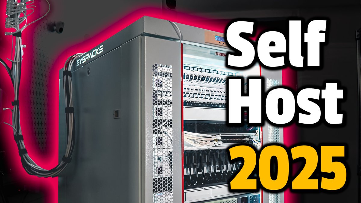 TechnoTimLive's tweet image. Self-hosting in 2025: What’s running in my HomeLab?
After sharing my HomeLab hardware setup, the next big question was—what am I actually running on it? 
I break it all down here: youtube.com/watch?v=l9yY_V…
What are you self-hosting in 2025?
#homelab