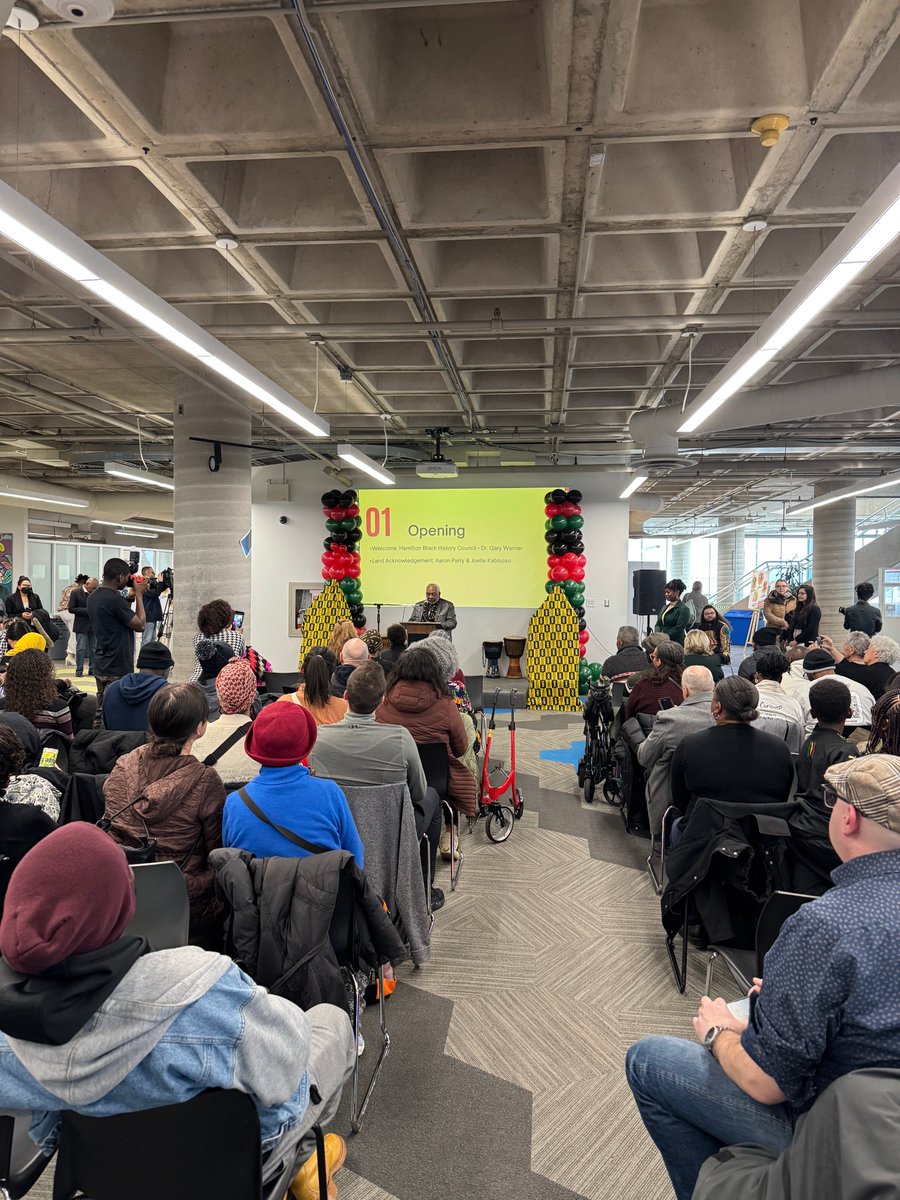 Grateful for the words of Dr. Gary Warner at the Hamilton Black History Month launch at the <a href="/HamiltonLibrary/">Hamilton PL</a>. His message was clear - we need to continue to stand against those trying to divide our communities, especially at a time when so many are under threat. #HamOnt