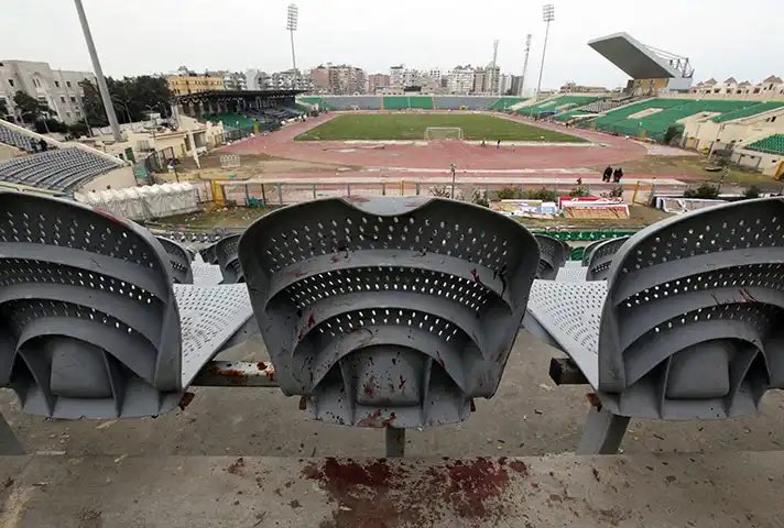 EgyptianR25Jan's tweet photo. Al-Masry Club Stadium after the Port Said massacre on February 1, 2012 https://t.co/oTrBrGC7nX