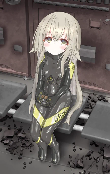 うちの子修正ついでに戦況悪化の差分追加。1.定期巡回後の基地で休憩中2.任務中の補給3.任務が長期化し物資が不足している中での補給 