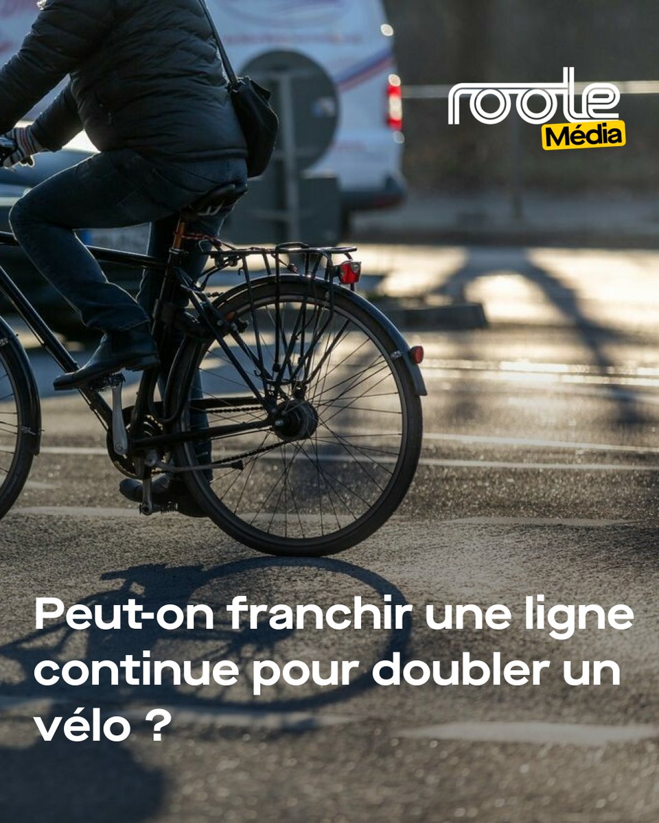 Doubler un vélo malgré une ligne continue ? Une exception existe ! 🚴‍♂️⚖️ Voici les subtilités du Code de la route.
➡️ l.roole.fr/qM
