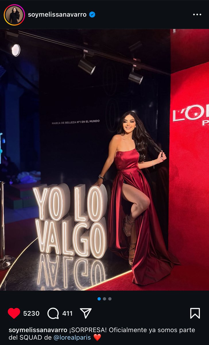 infomelissa's tweet photo. Melissa Navarro es integrante oficial del Squad de L’Oréal Paris en México. https://t.co/DuRYj1Sh8d