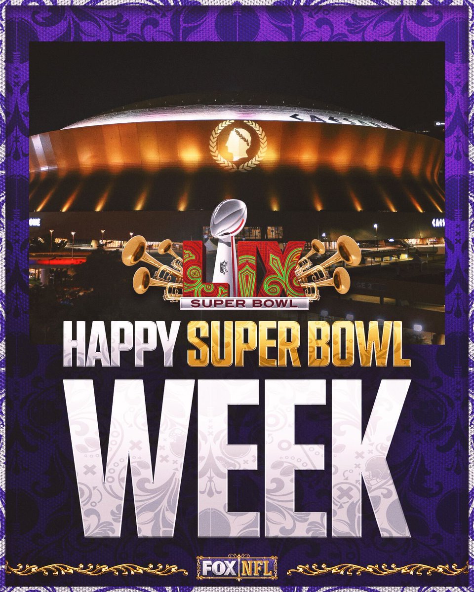 NFLonFOX's tweet photo. IT'S SUPER BOWL WEEK🥳🏈🏆 https://t.co/DeZmdIPM9L