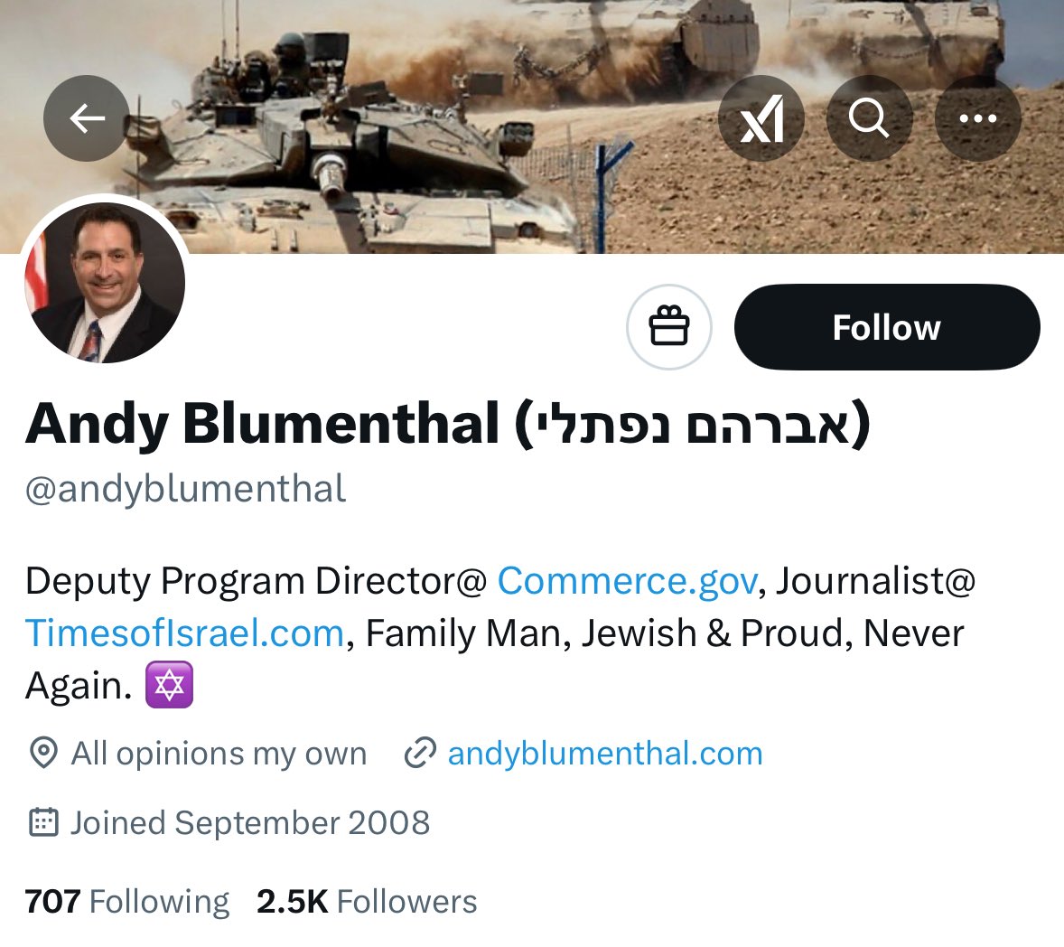dancohen3000's tweet image. .@andyblumenthal tweeted at me a cartoon of the father of political Zionism Theodor Herzl giving the middle finger.

Blumenthal is Deputy Program Director at the U.S. Department of Commerce (@CommerceGov).

American taxpayers are funding a swamp creature to troll on social media…