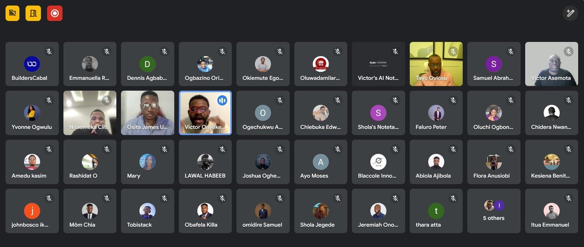 🚀 <a href="/builderscabal/">BuildersCabal</a> Virtual Launch is LIVE!!!

Founders, innovators, and ecosystem leaders are in the room—connecting, learning, and building the future of African startups! 🌍💡

#builderscabal #BCVL
