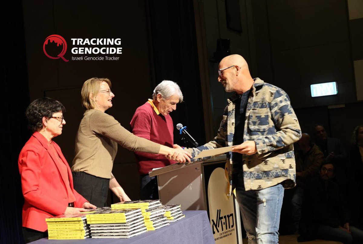 trackingisrael's tweet image. A photo taken by Israeli reservist and photographer Shahar Dvir, depicting an elderly Palestinian woman being used as a human shield by Israeli forces in Khan Yunis, has been selected for display at the Eretz Israel Museum in Tel Aviv.