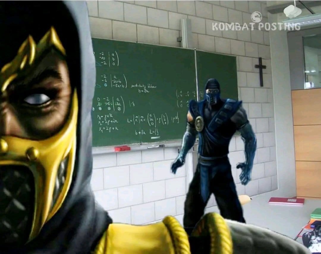 *entra un random de otra clase y dice que busca a un pendejo*

Yo aguantando las ganas de girar la cabeza (no aguante):