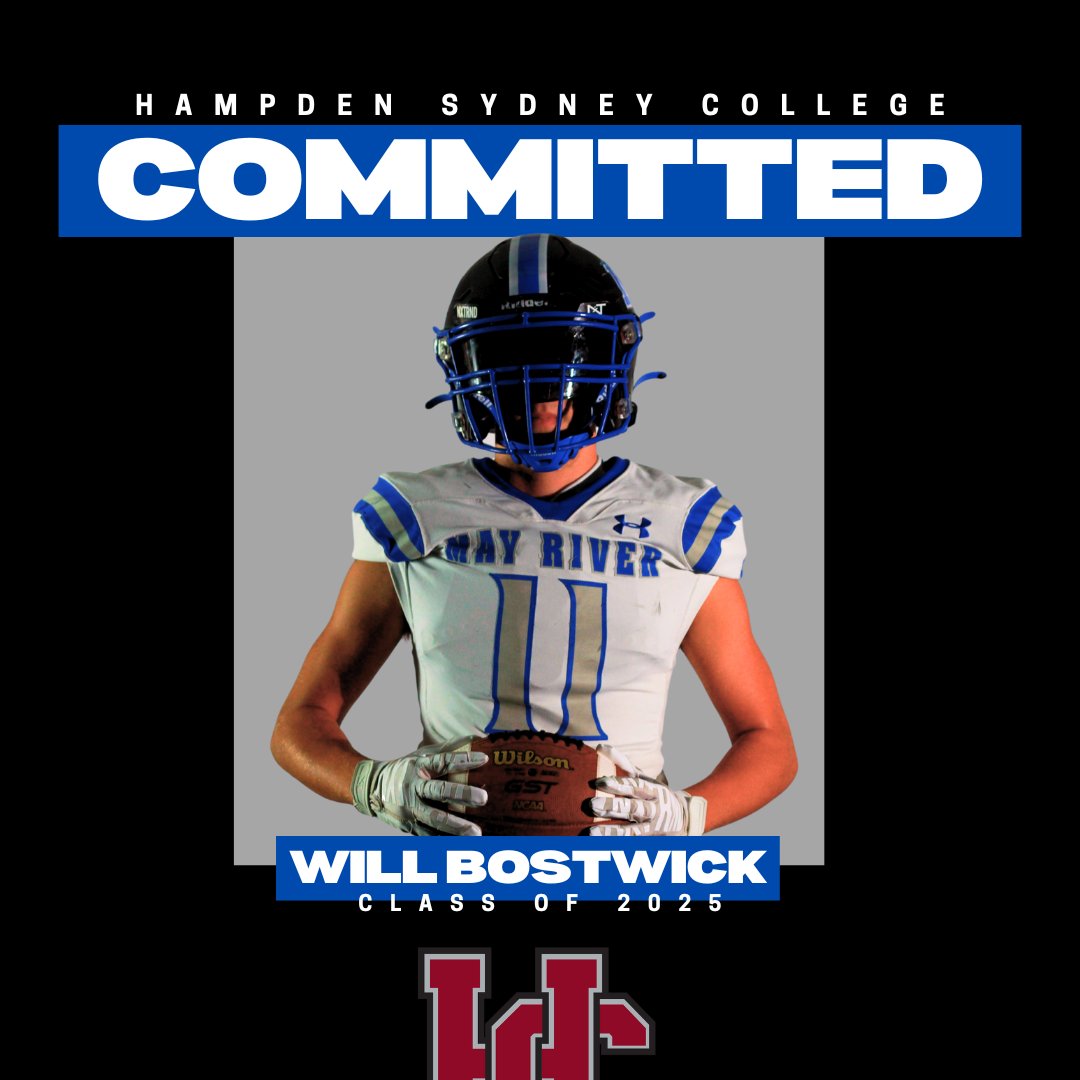 May River Football (@mrsharks1) on Twitter photo 🚨COMMITTED🚨
Congratulations to Will Bostwick on his commitment to Hampden Sydney College in Virginia!
Will plans to sign on February 6, 2025 at <a href="/Shark_Athletics/">May River HS Athletics</a> College Signing Day.
#EmbraceTheChaos 🚨COMMITTED🚨
Congratulations to Will Bostwick on his commitment to Hampden Sydney College in Virginia!
Will plans to sign on February 6, 2025 at <a href="/Shark_Athletics/">May River HS Athletics</a> College Signing Day.
#EmbraceTheChaos