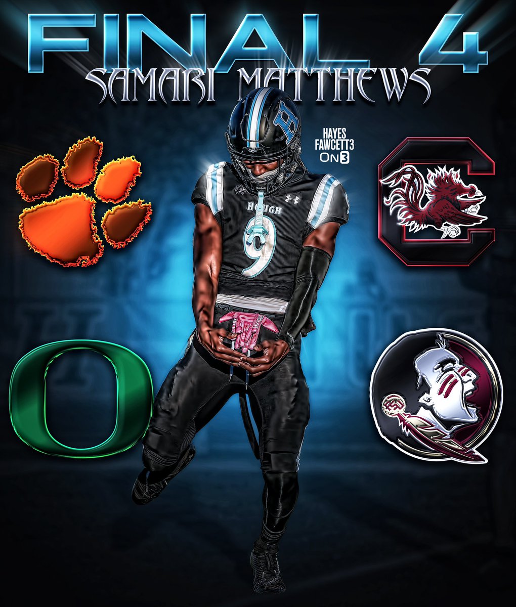 NEWS: Four-Star CB Samari Matthews is down to 4 Schools, he tells me for <a href="/on3recruits/">Follow @Rivals</a>

The 6’0 189 CB from Charlotte, NC is ranked as a Top 5 CB in the ‘26 Class (per On3 Industry)

Where Should He Go?👇🏽

on3.com/db/samari-matt…