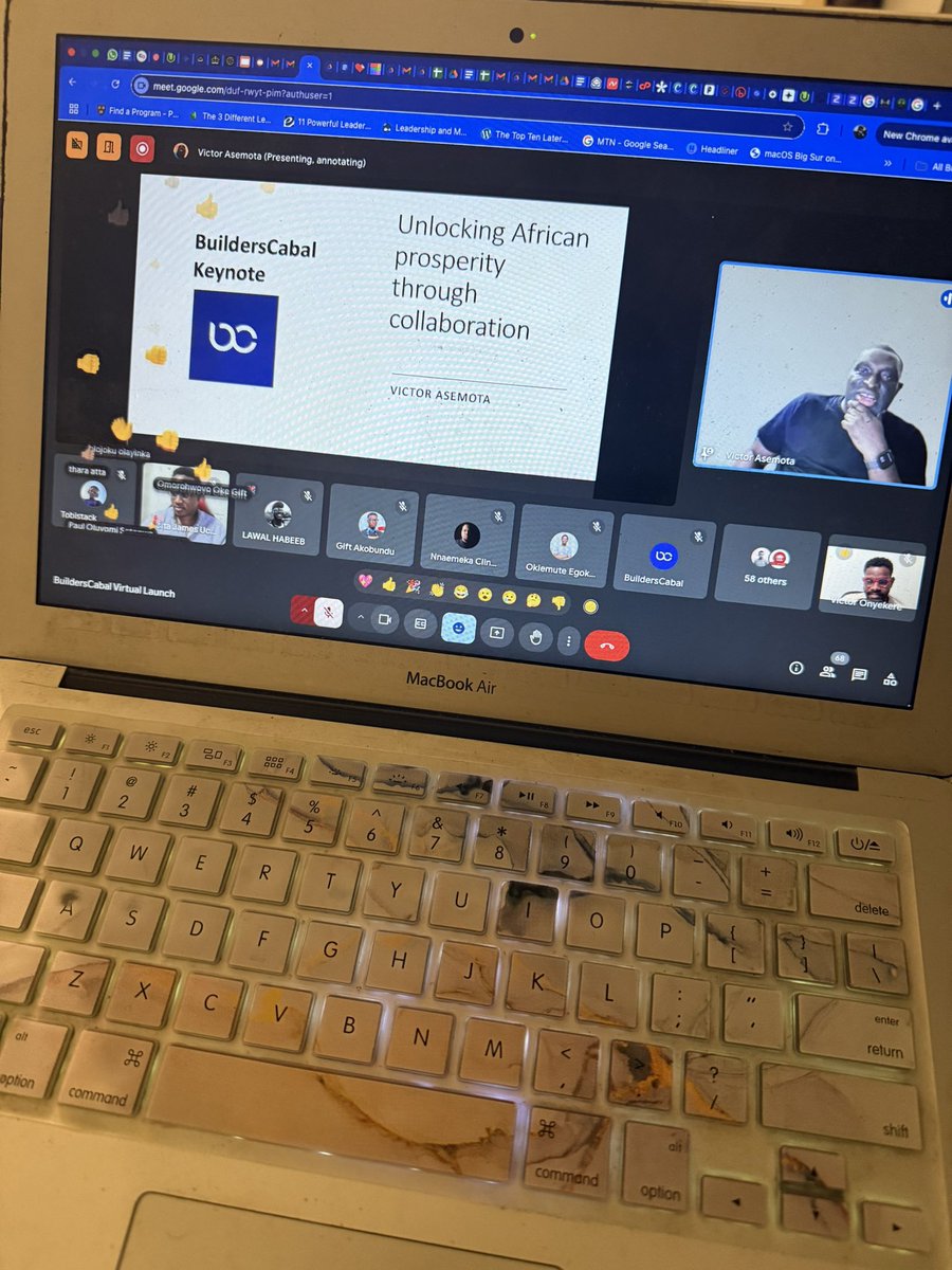 victoronyekere's tweet photo. BIG CHIEF @asemota didn’t come to play at this Virtual Launch Event of @builderscabal 

#BuildersCabal https://t.co/0lIX10AAlG