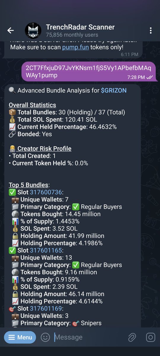 🚨
2CT7FfxjuD97JvYKNsm1fjS5Vy1APbefbMAqWAy1pump🚨

Don't buy this shit $GRIZON