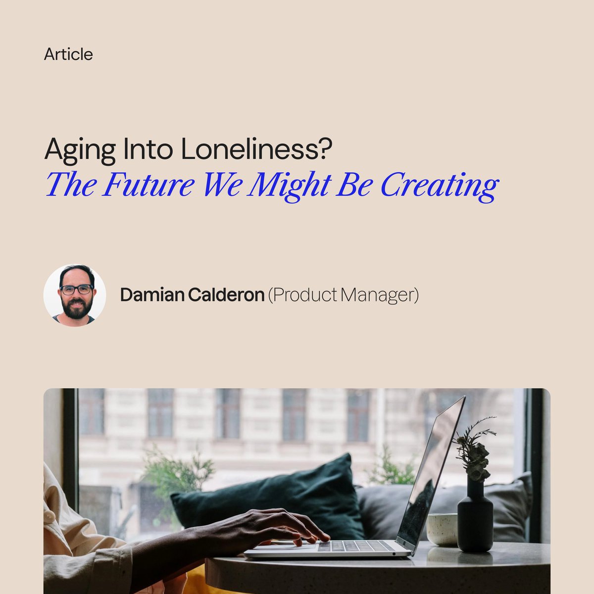 Are we doomed to loneliness as we age? Solitude is not just a concern for the elderly. As part of our research on #aging in the era of #AI, PM <a href="/calde_ux/">Calde</a>  explores how technology can foster connection instead of isolation.

Read more: bit.ly/3EfVxpE

#DigitalProducts