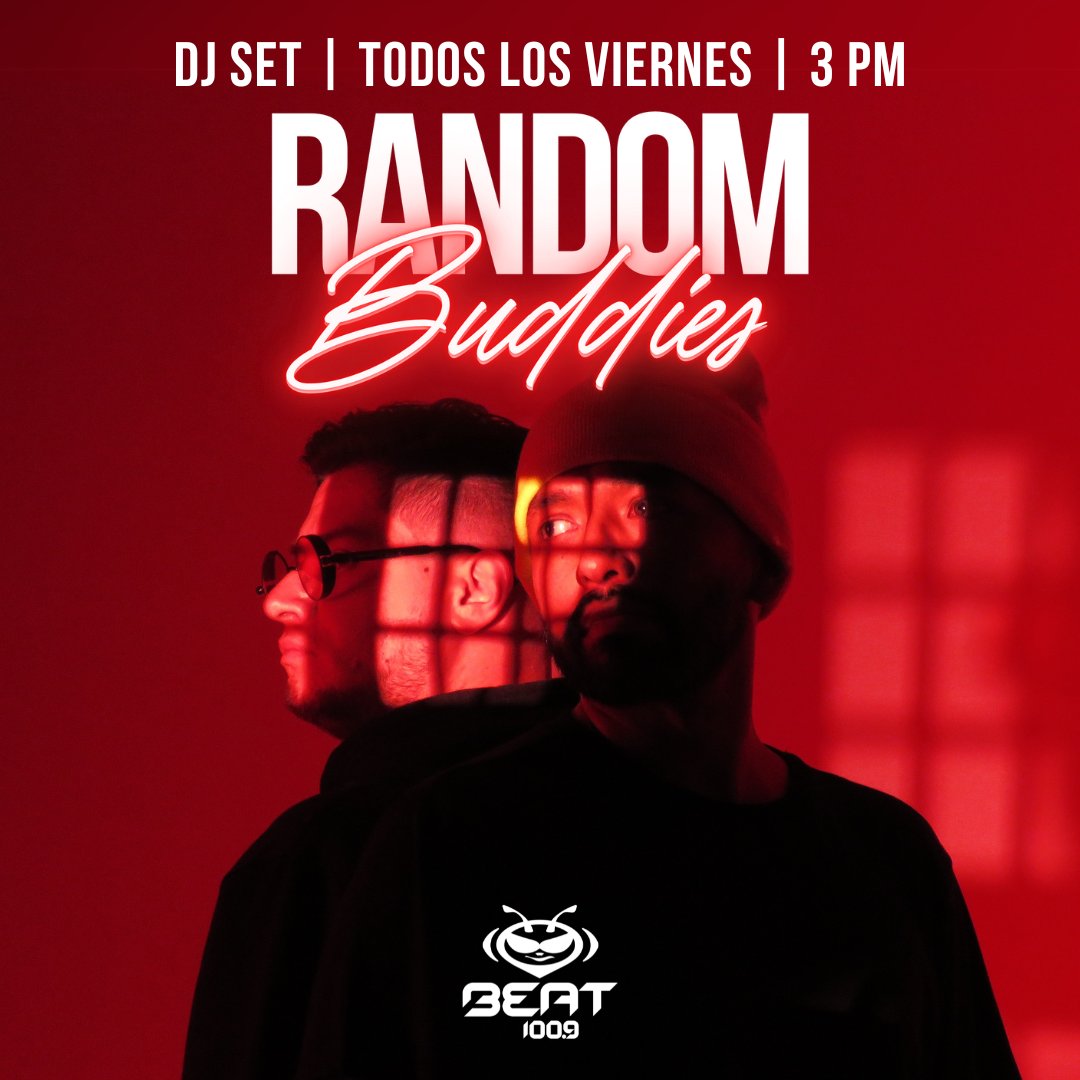 Viernes de…¡RANDOM BUDDIES! con <a href="/AndreDyrdeck/">Andre Dyrdeck</a> x <a href="/DenseConSalcedo/">Negro Salcedo</a>🙌Sintoniza a las 3 PM por el 100.9 FM y beatdigital.mx

#radio #musicaelectronica #house #techno #beatdigital #beat1009f