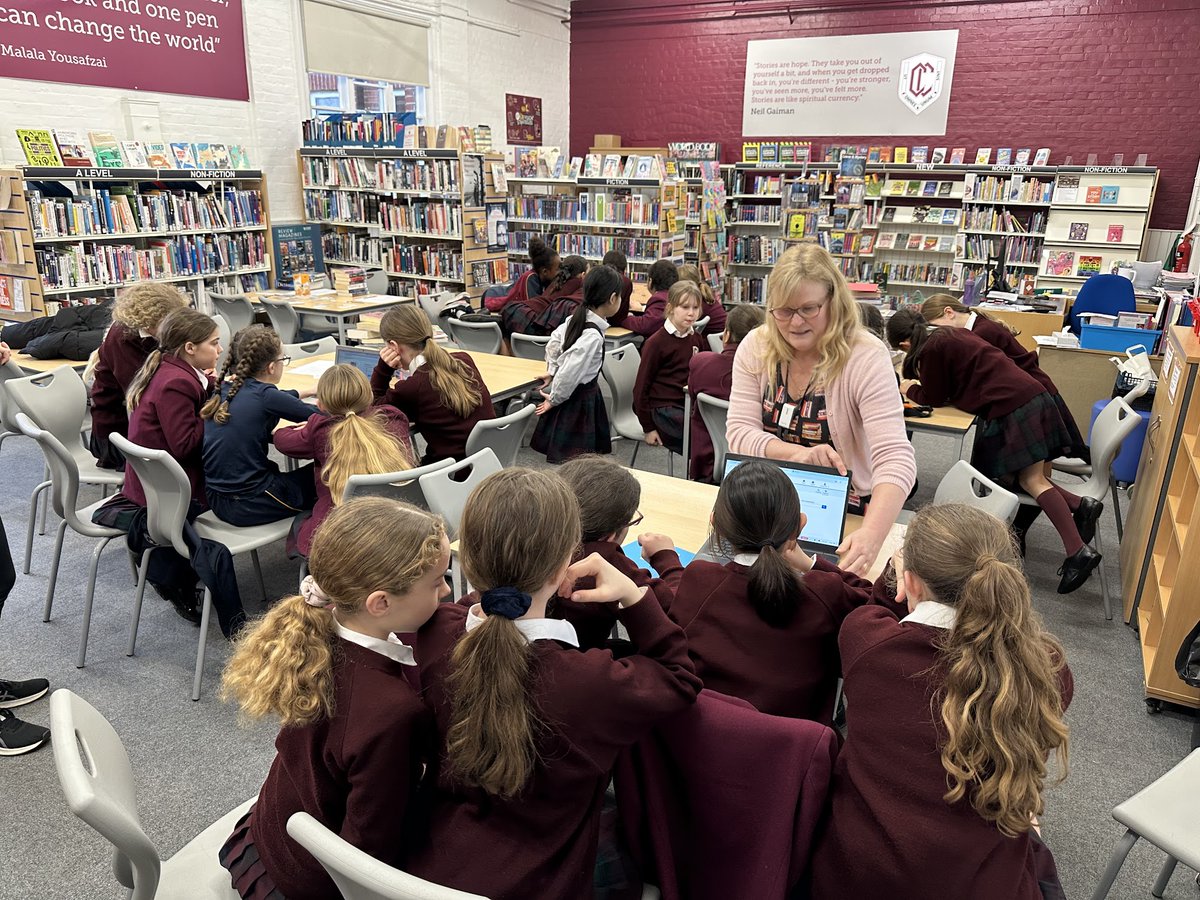 #CCJYear6 enjoyed their Library visit to <a href="/CCSeniorBoys/">Claires Court Senior Boys</a> and <a href="/CCSeniorGirls/">Claires Court Senior Girls</a>. They explored a diverse collection of books and enthusiastically participated in library challenges.