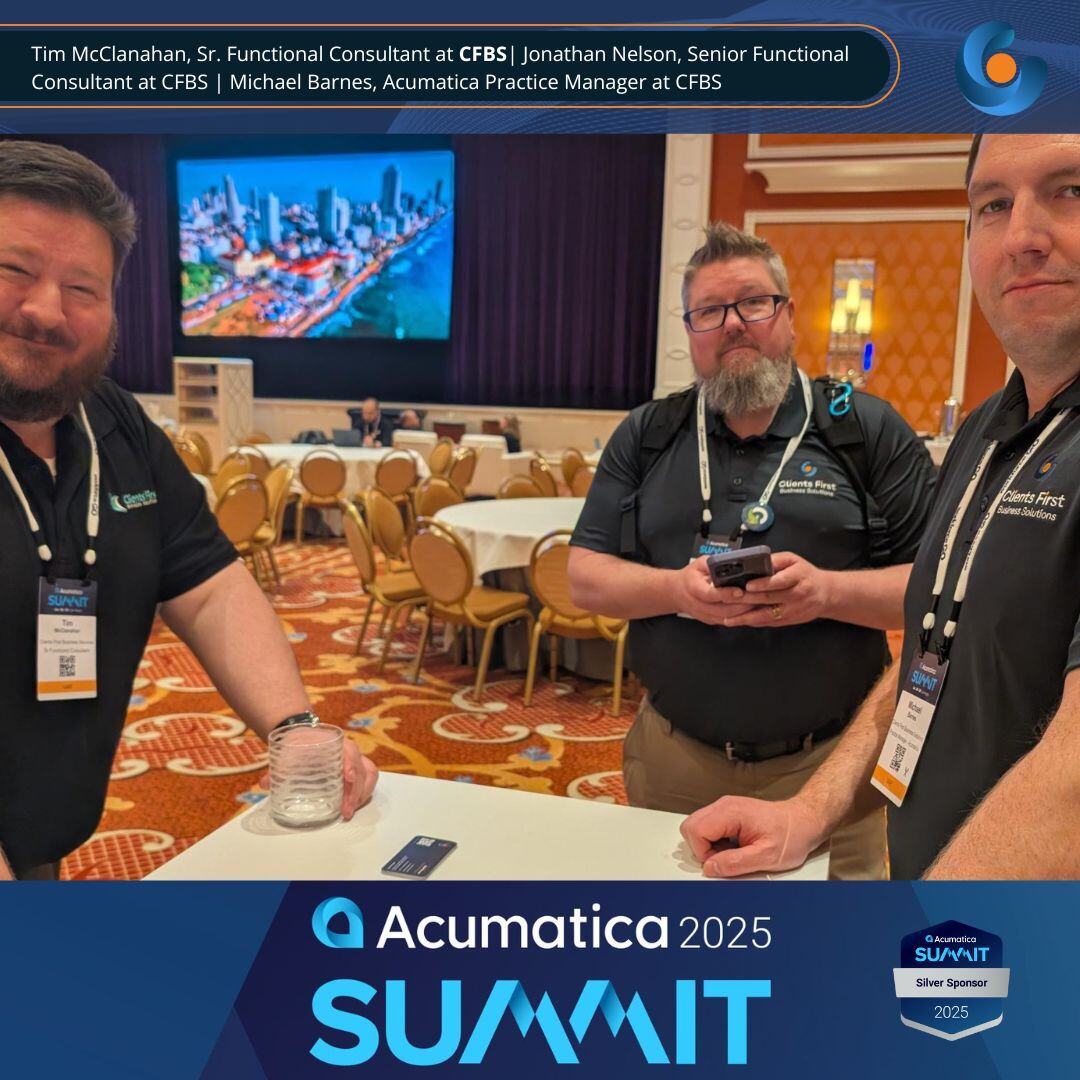 ClientsFirstTX's tweet image. What an awesome time we had at @Acumatica Summit 2025!  It was great to see our clients and partners at the show!

Clients First. Service Always.

ProMRO MRO Integration for Acumatica - hubs.li/Q034W1pP0

#AcumaticaSummit2025 #AcumaticaSummit #ProMRO #MROSoftware
